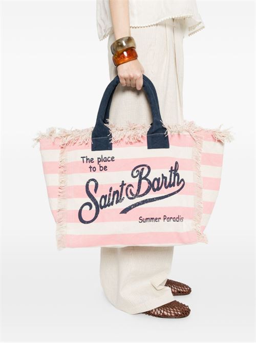 Borsa donna a spalla Vanity rosa/bianca MC2 SAINT BARTH | VANITY shoulder00640L